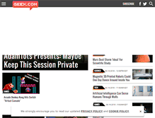 Tablet Screenshot of geek.com